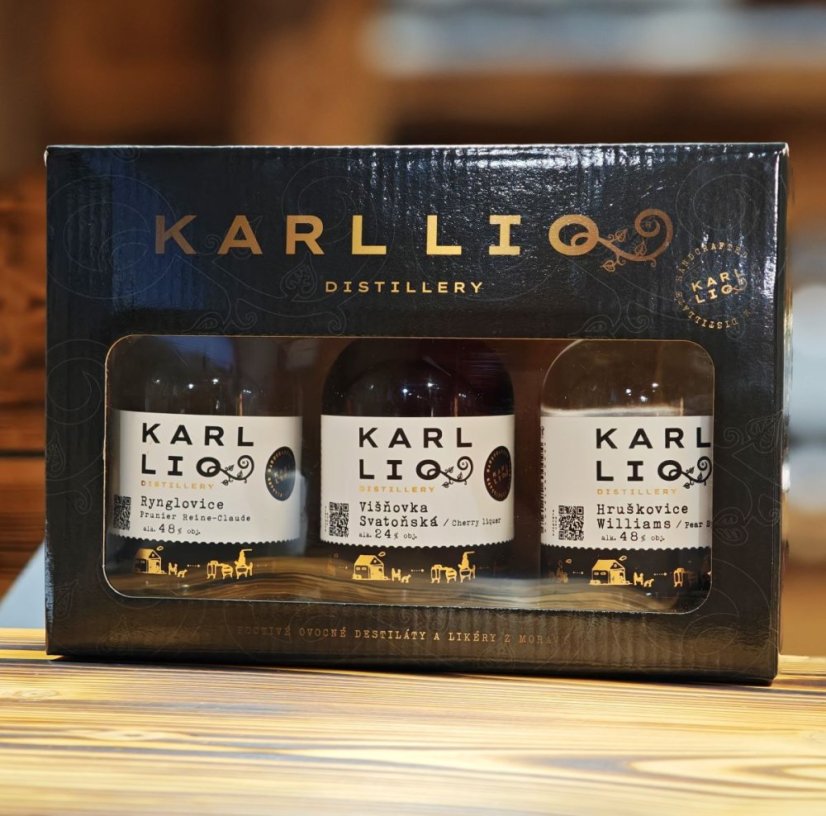 Dárková degustační krabička Karl LIQ Distillery 3x0,2l