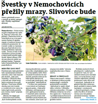 Trocha informací aneb Napsali o nás