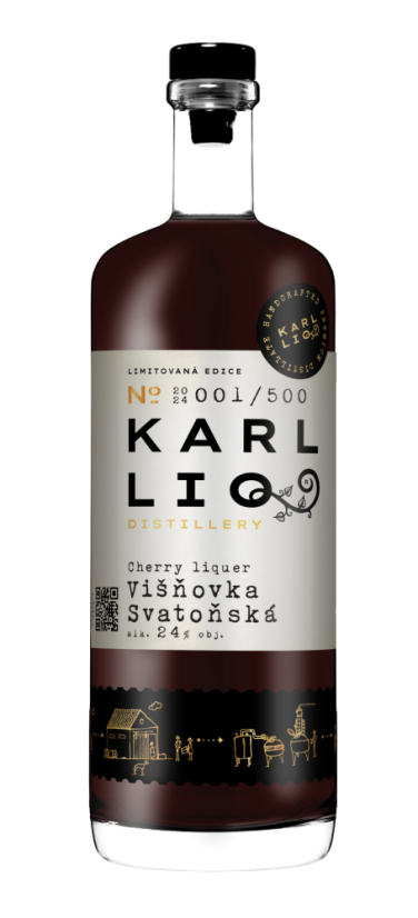 Karl LIQ Višňovka Svatoňská  24% 0,5l