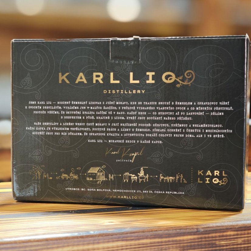Dárková degustační krabička Karl LIQ Distillery 3x0,2l