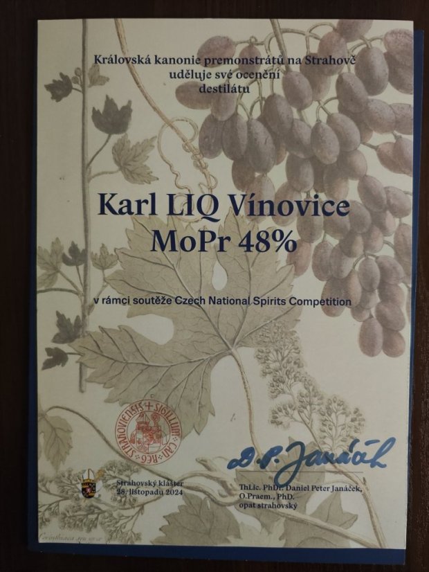 Karl LIQ Vínovice MOPr 48% 0,7l (hroznovice)