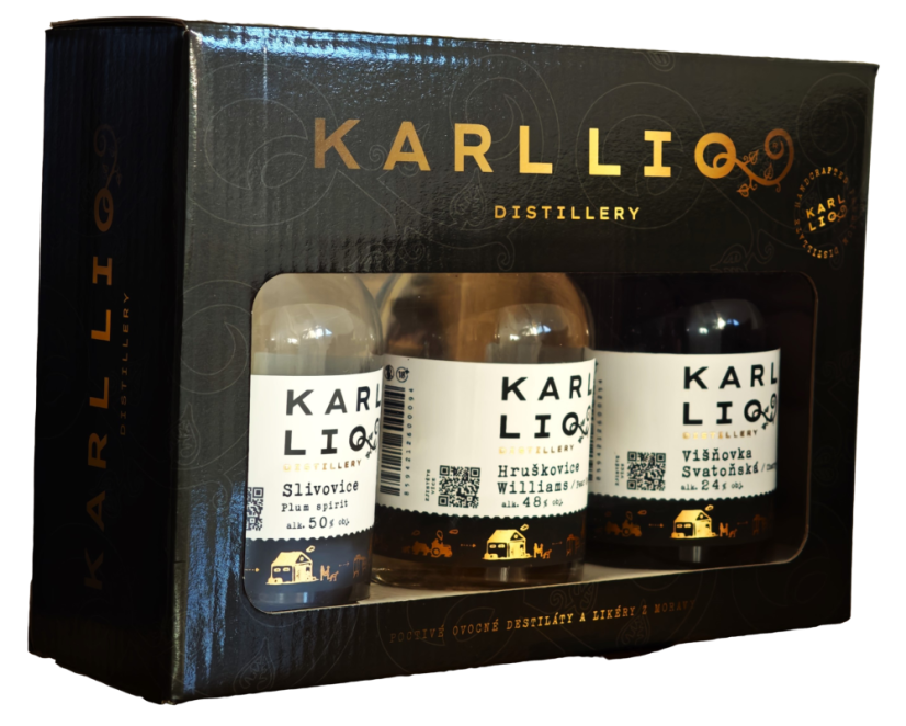 Dárková degustační krabička Karl LIQ Distillery 3x0,2l