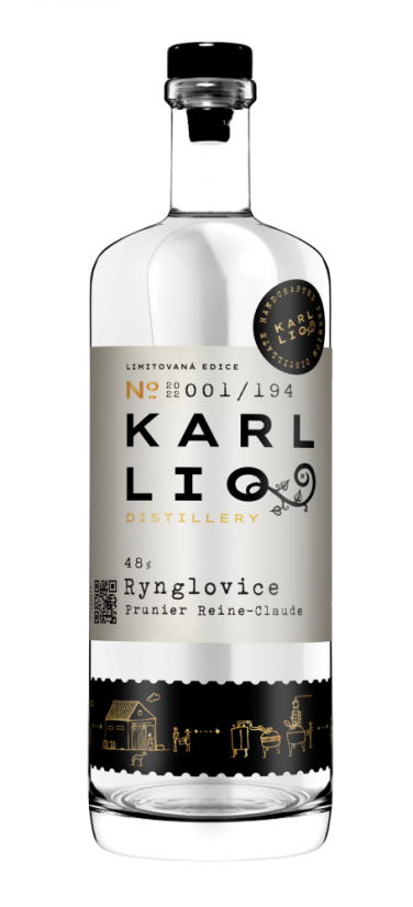 Karl LIQ Rynglovice 48% - Prunier Reine - Claude 0,5l